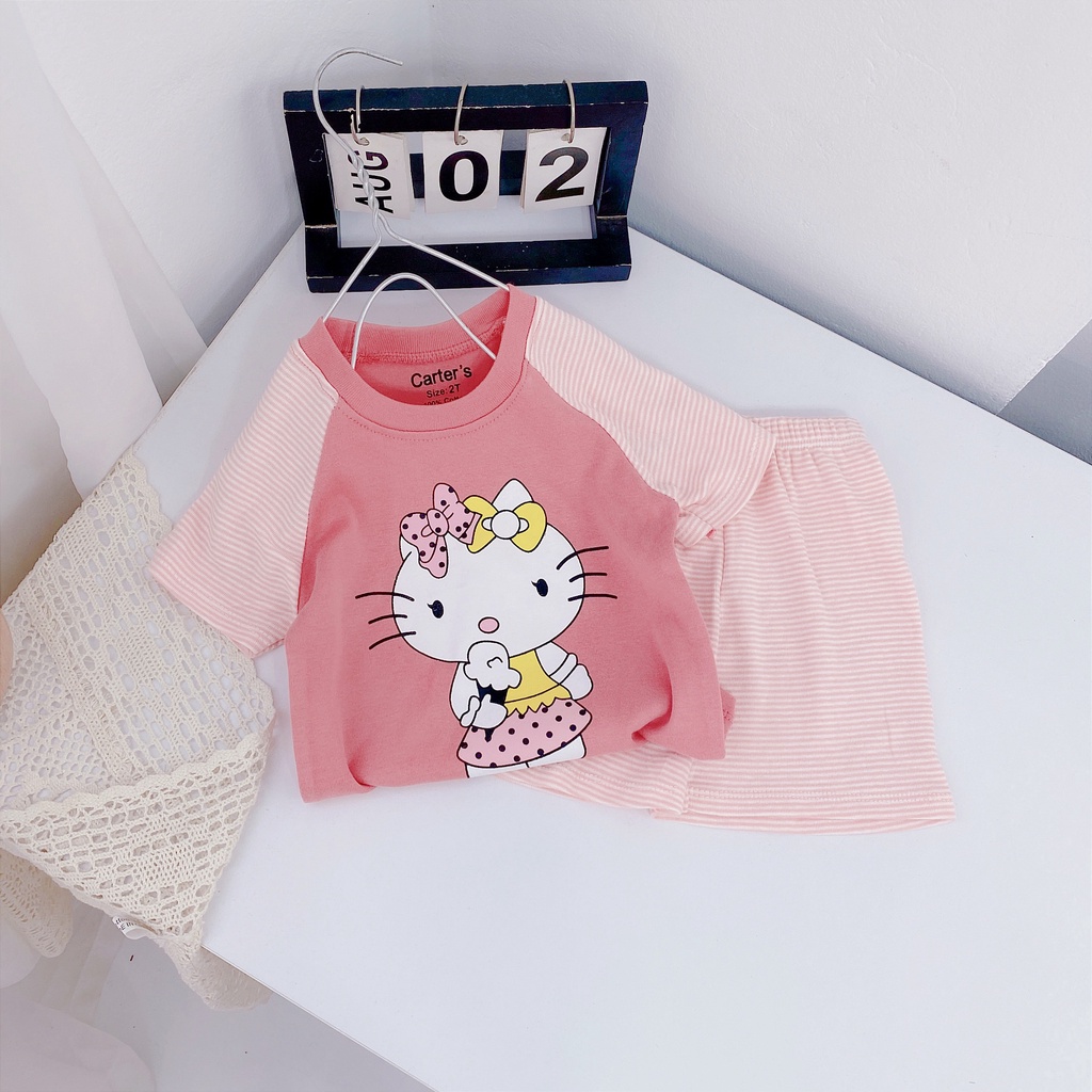 Bộ cotton borip Carter bé trai chất mềm co giãn thoải mái chất 100% cotton