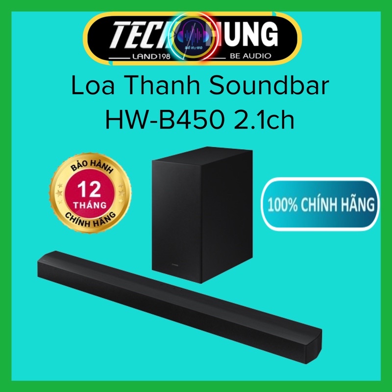 Loa thanh Soundbar Samsung HW- B450 /XV 300W 2.1ch hàng chính hãng cao cấp 2022