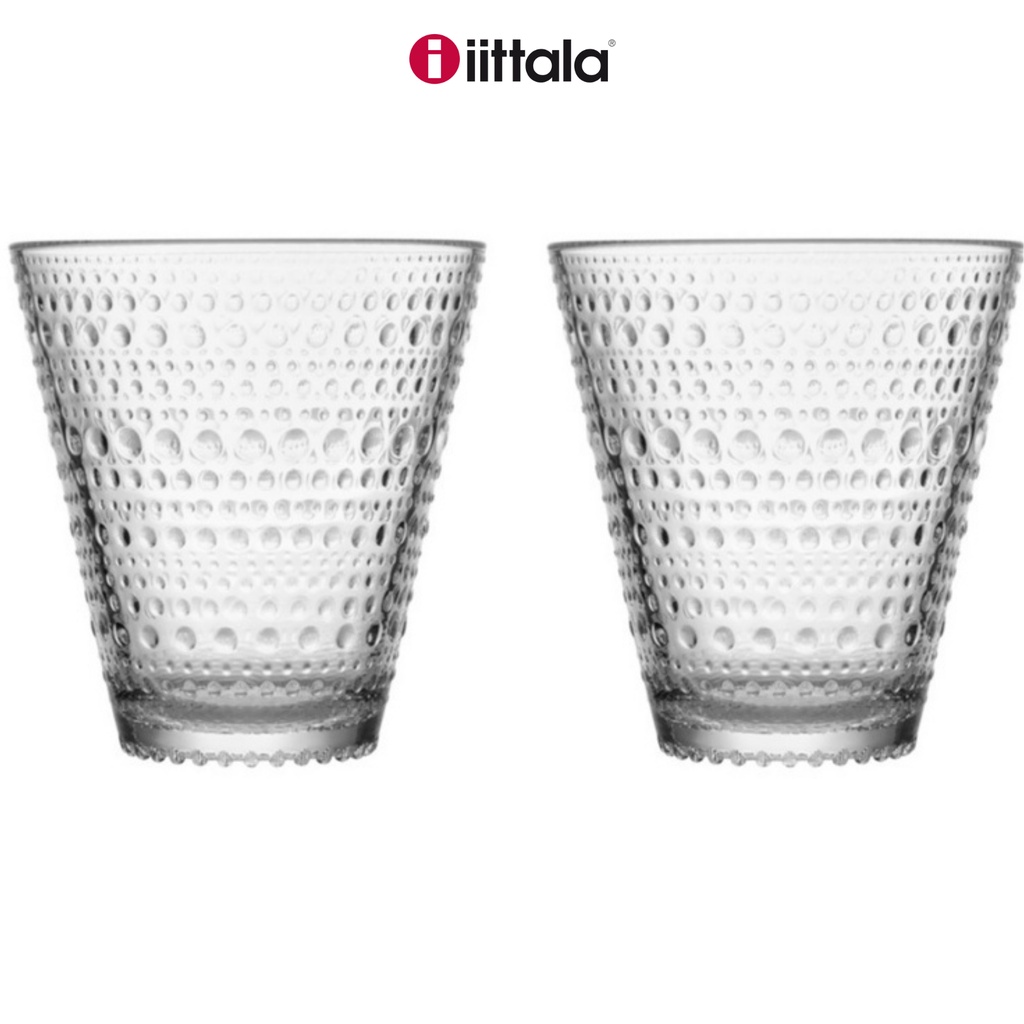 Bộ 2 cốc thủy tinh Kastehelmi Iittala màu trong 300ml