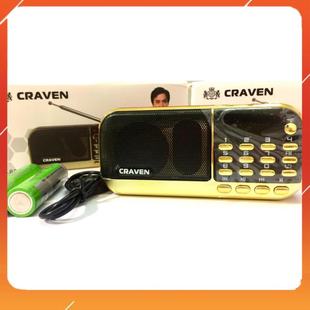 KỊCH SÀN  Loa Nghe Nhạc USB Thẻ Nhớ FM Craven CR-836s - Máy Nghe Pháp Đa Năng Craven 836s - Siêu Bền