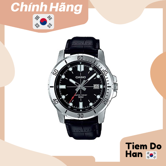 Đồng hồ nam Casio MTP-VD01L-1EV dây da Bill Hàn