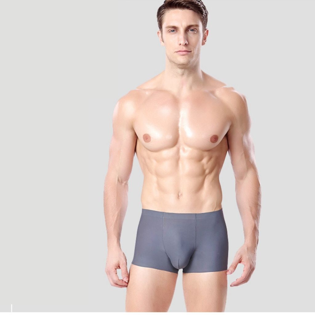 Quần Lót Nam FREESHIP 50K Quần Sịp Nam Đùi Boxer Lụa Băng Tự Nhiên - Quần Xì Nam Mềm Mại Co Dãn 4 Chiều Cao Cấp