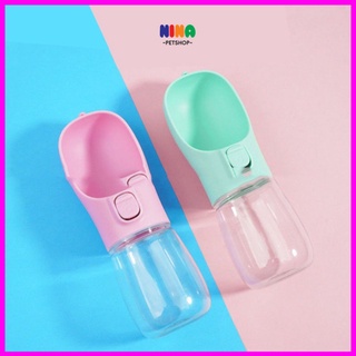 Bình nước uống du lịch cho chó cún thú cưng 300ml - 450ml