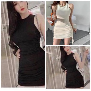 Đầm 3lỗ nhúng eo