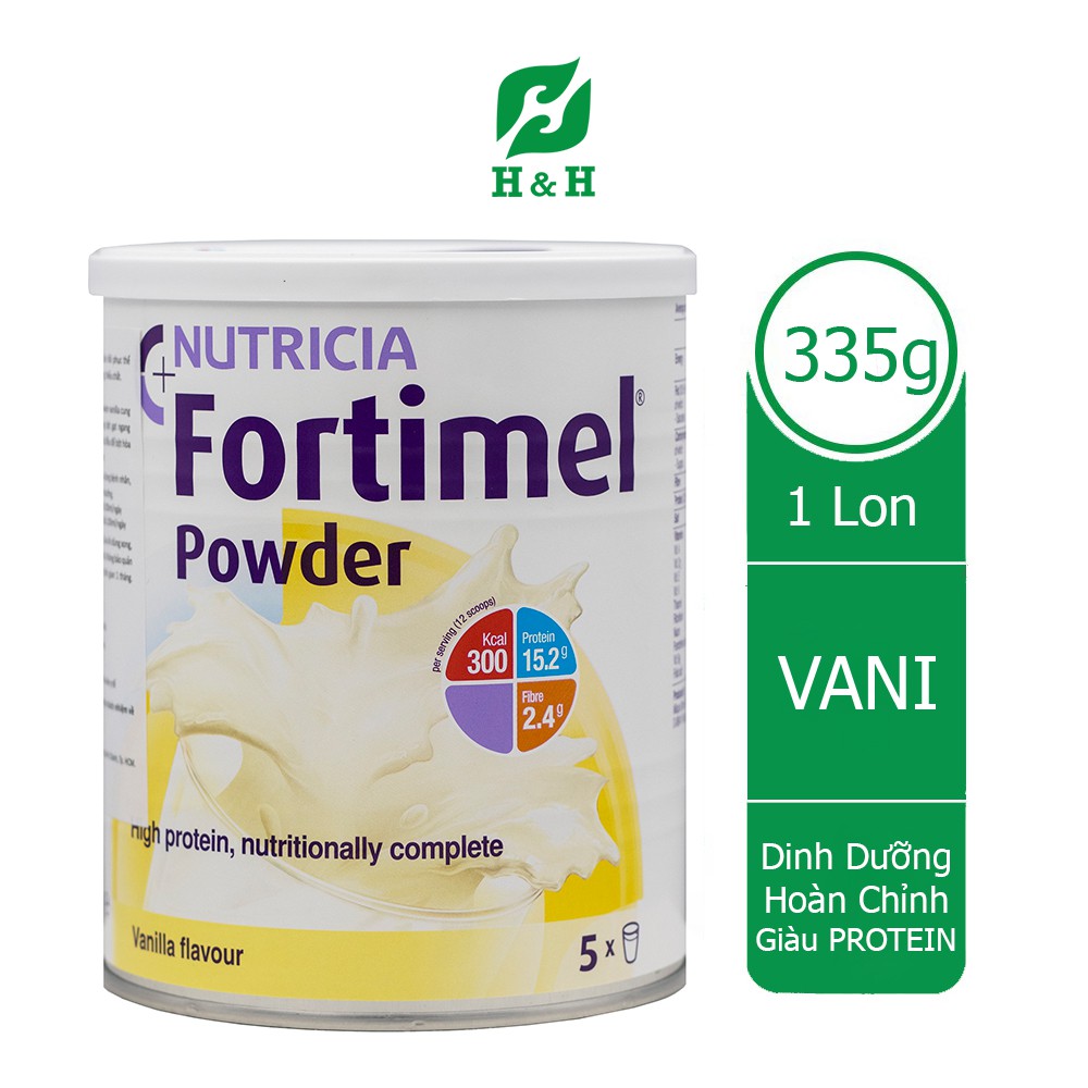 Sữa bột FORTIMEL POWDER VANILLA Dinh dưỡng hoàn chỉnh giàu protein - 335g