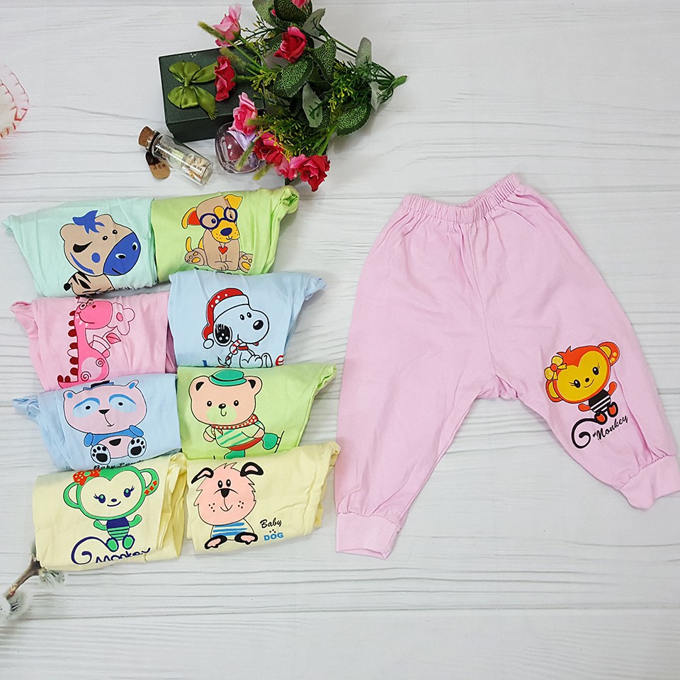 [Combo] 5 Quần Sơ Sinh Đóng Bỉm Hằng Trang Thiết Kế Đáp Đũng Vải Cotton Cho Bé