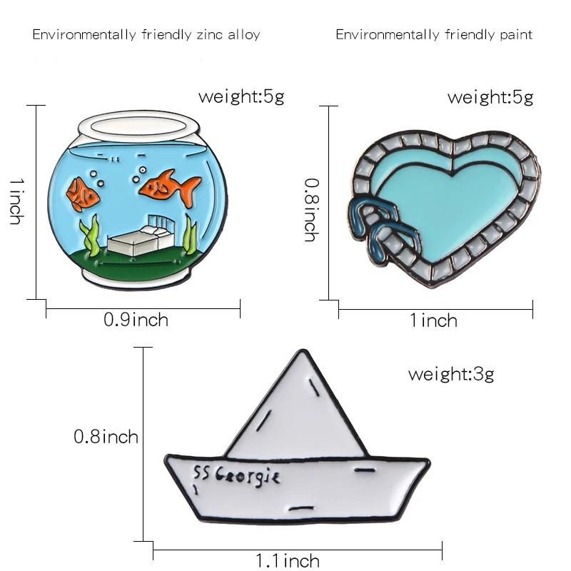 Pin cài áo bể cá vàng - GC341