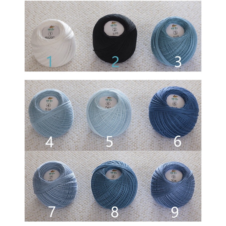 Sợi cotton 0.4mm - 28k/ cuộn 10g ( màu 1->50)