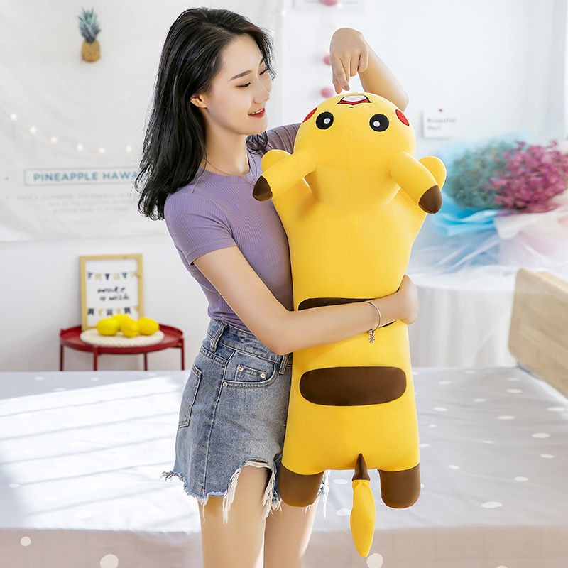 Gối Ôm Hình Pikachu Nhồi Bông Cỡ Lớn Đa Năng