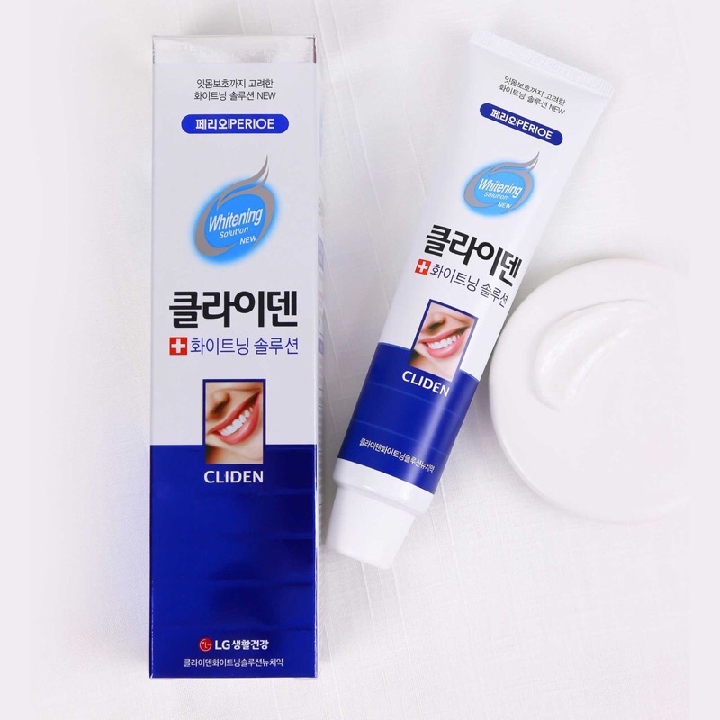 Kem Đánh Răng Perioe Cliden Whitening Solution Trắng Răng Chuyên Biệt 120G