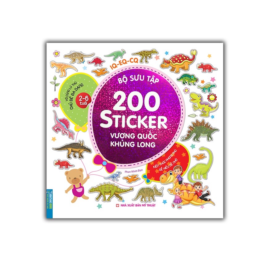 Sách-combo 6 cuốn - Bộ sưu tập 200 sticker