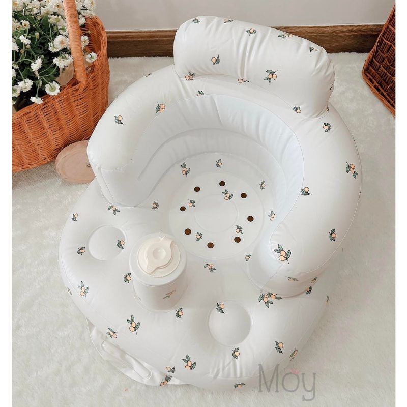 Ghế hơi tập ngồi Playing cho bé phong cách Hàn Quốc | Ghế bơm hơi tập ngồi - tập ăn