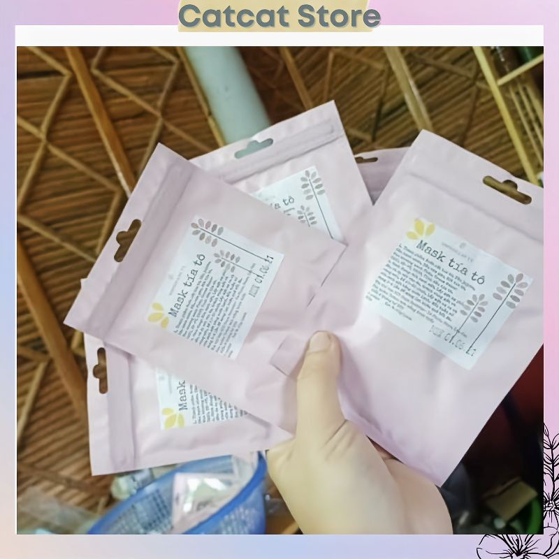 Mặt nạ giấy tía tô tím sa pa hỗ trợ giảm thâm, nám, hỗ trợ trị mụn mủ, mụn bọc, sáng da, mịn da