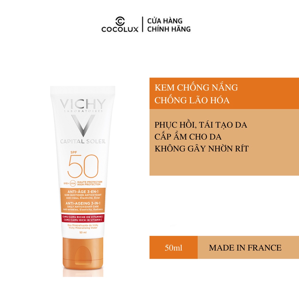 Kem Chống Nắng Chống Lão Hóa Ideal Soleil Vichy 50ml