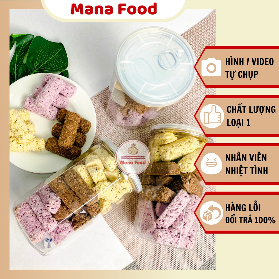 Bánh yến mạch mix Mana Food, bánh yến mạch hàn quốc, bánh ăn kiêng, snack ăn kiêng, bánh quy, bánh xốp