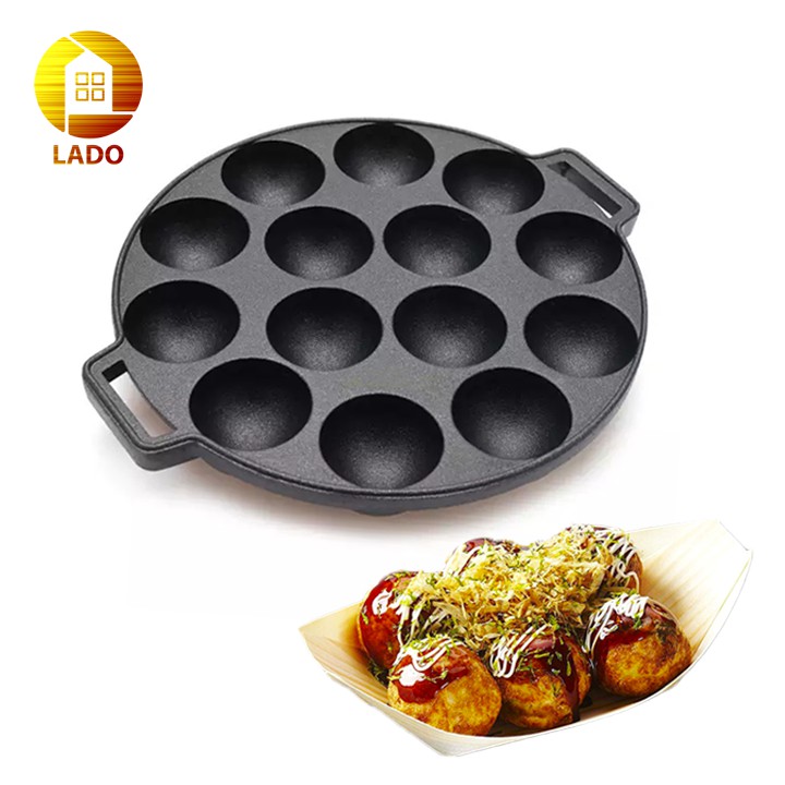 Khuôn bánh bạch tuột takoyaki 14 lỗ cao cấp chống dính