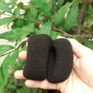 Sỉ 30 dây cột tóc trơn màu đen giản nhiều (bản 2cm-3cm)