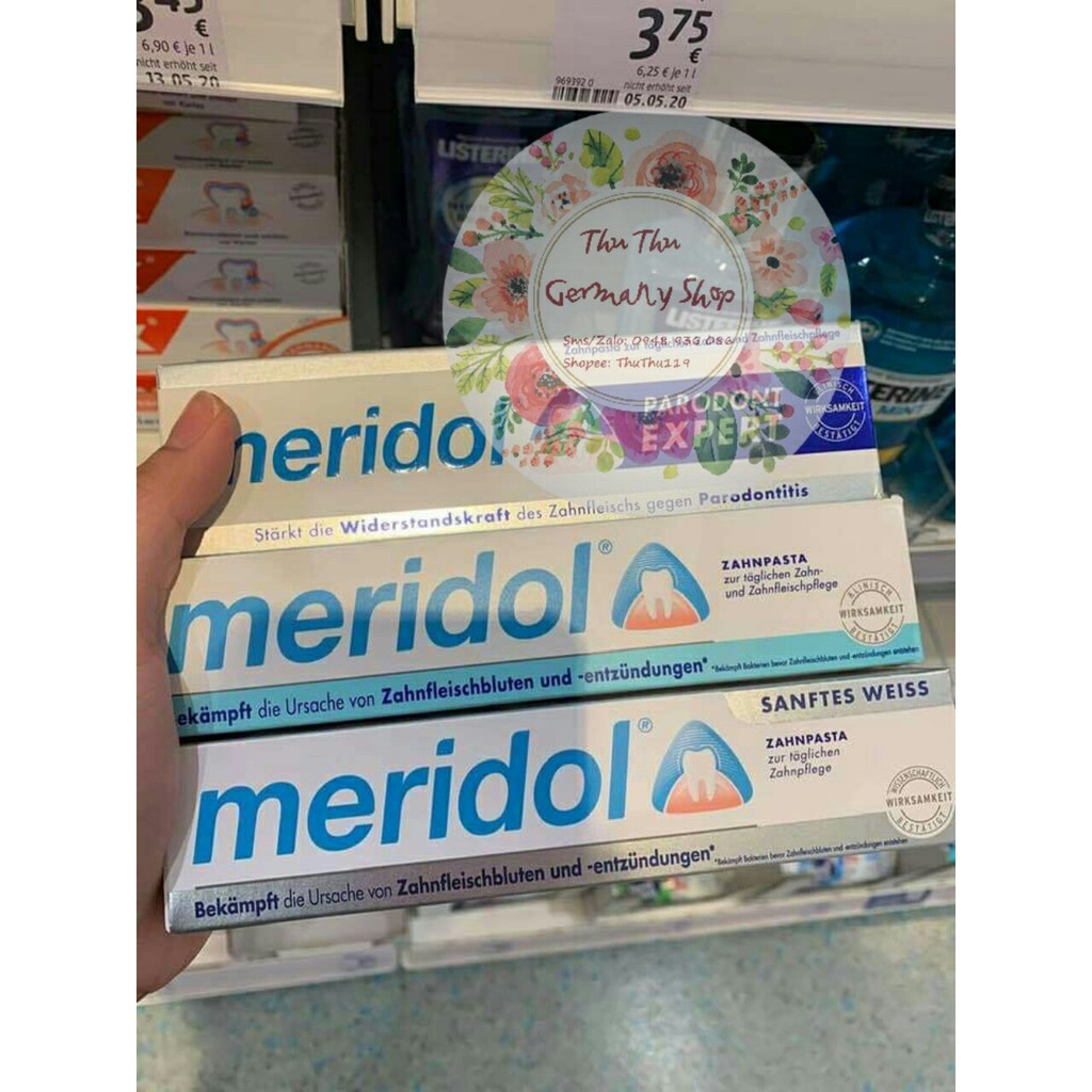 SET 2 KEM ĐÁNH RĂNG MERIDOL CHO RĂNG YẾU 75ml