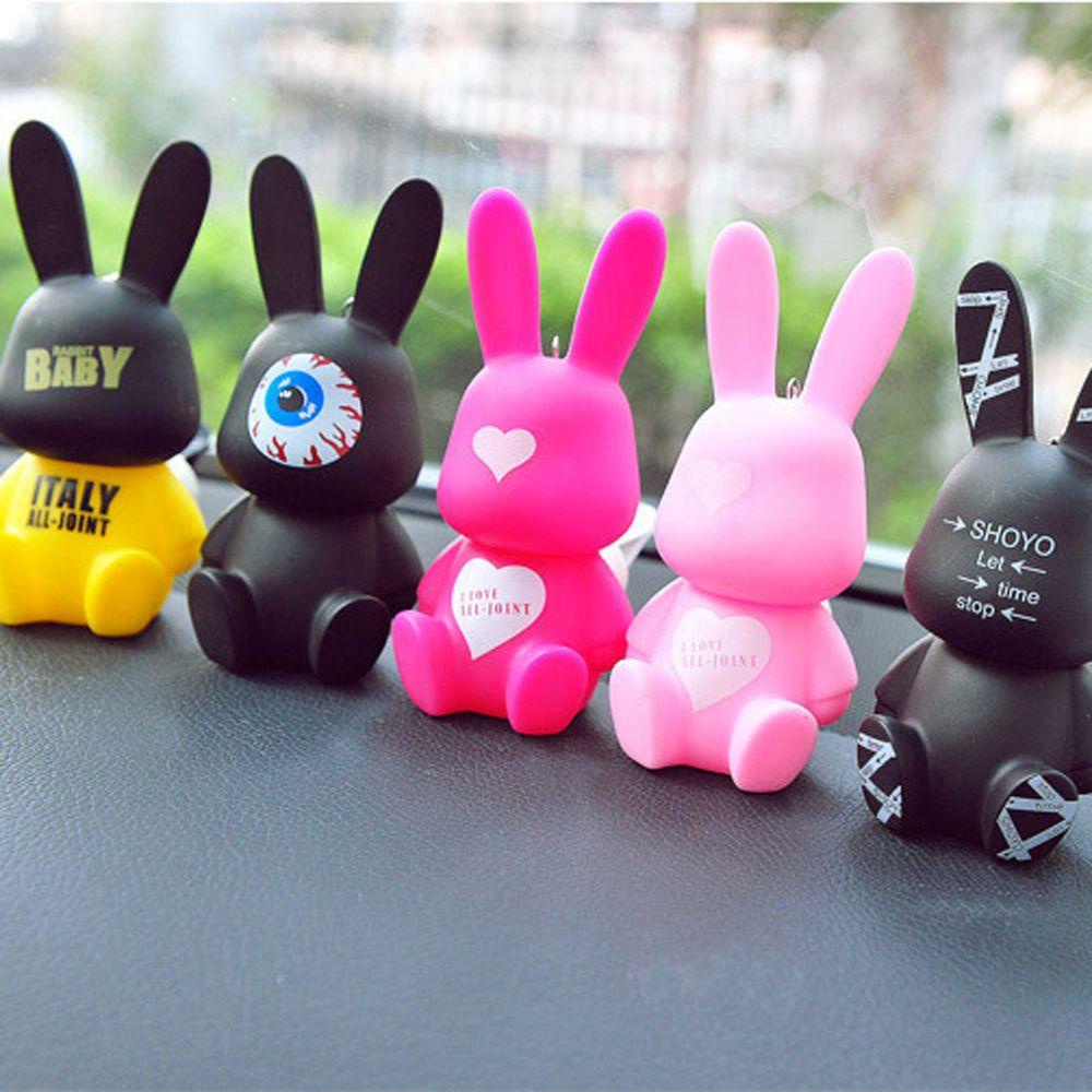 DARNELL Kẹp Khuếch Tán Hương Thơm Gắn Điều Hòa Xe Hơi Trang Trí Hình Thỏ Con