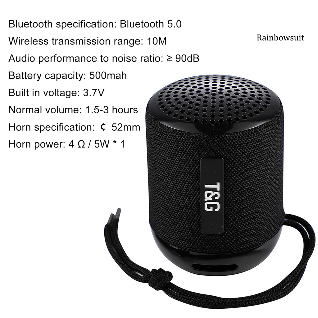 Loa Bluetooth Không Dây Tg129 Nhỏ Gọn Hỗ Trợ Đọc Thẻ Nhớ Tf