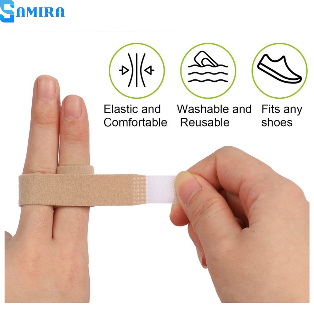 1 dụng cụ băng quấn nẹp ngón chân ngón tay dễ điều chỉnh kích thước hỗ trợ vẹo ngón chân SA4