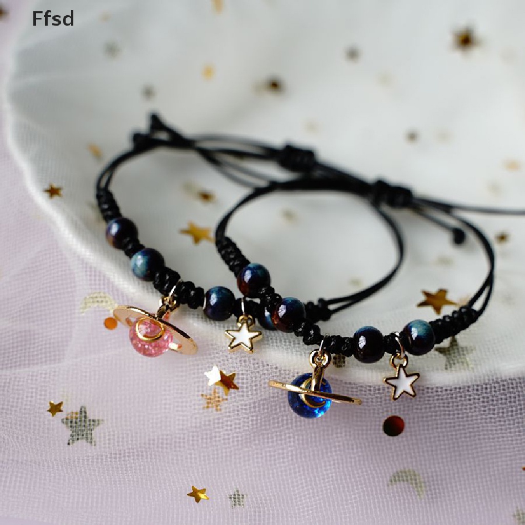 {Ffsd} Vòng Tay Chuỗi Hạt Mặt Hành Tinh Vũ Trụ Sáng Tạo Thời Trang Hàn Quốc Làm Quà Tặng Bạn Thân Cho Bạn Thân * Bán Chạy