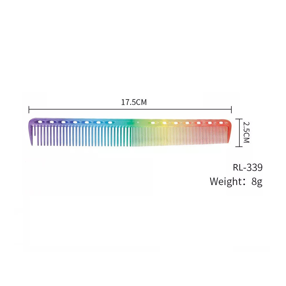 Lược Cắt Tóc Nam Nữ Cầu Vồng Rainbow Comb 3 Kích Thước