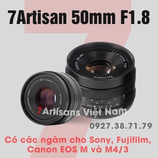 Mua (CÓ SẴN) Ống kính 7Artisans 50mm F1.8 Mark II chân dung giá rẻ cho Fujifilm  Sony  M4/3 Olympus/Panasonic và Canon EOS M