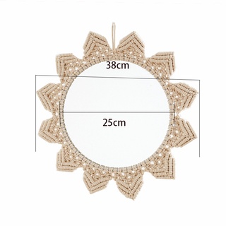 Gương treo tường trang trí macrame