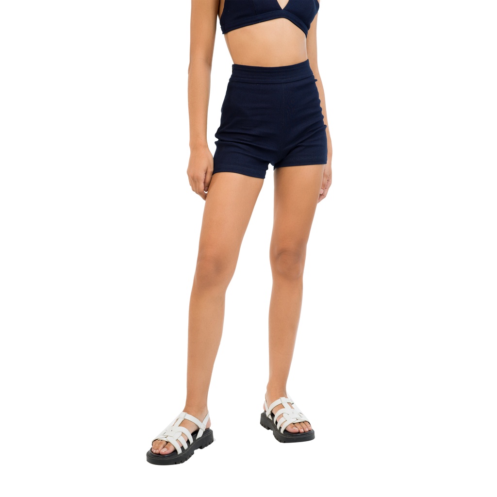 Quần short denim, là min - DARK DENIM SHORTS