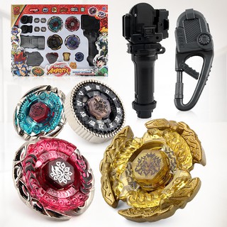 Set 4 con quay Burst Beyblade 3 mẫu kèm bệ phóng có hộp làm quà tặng cho trẻ em 
