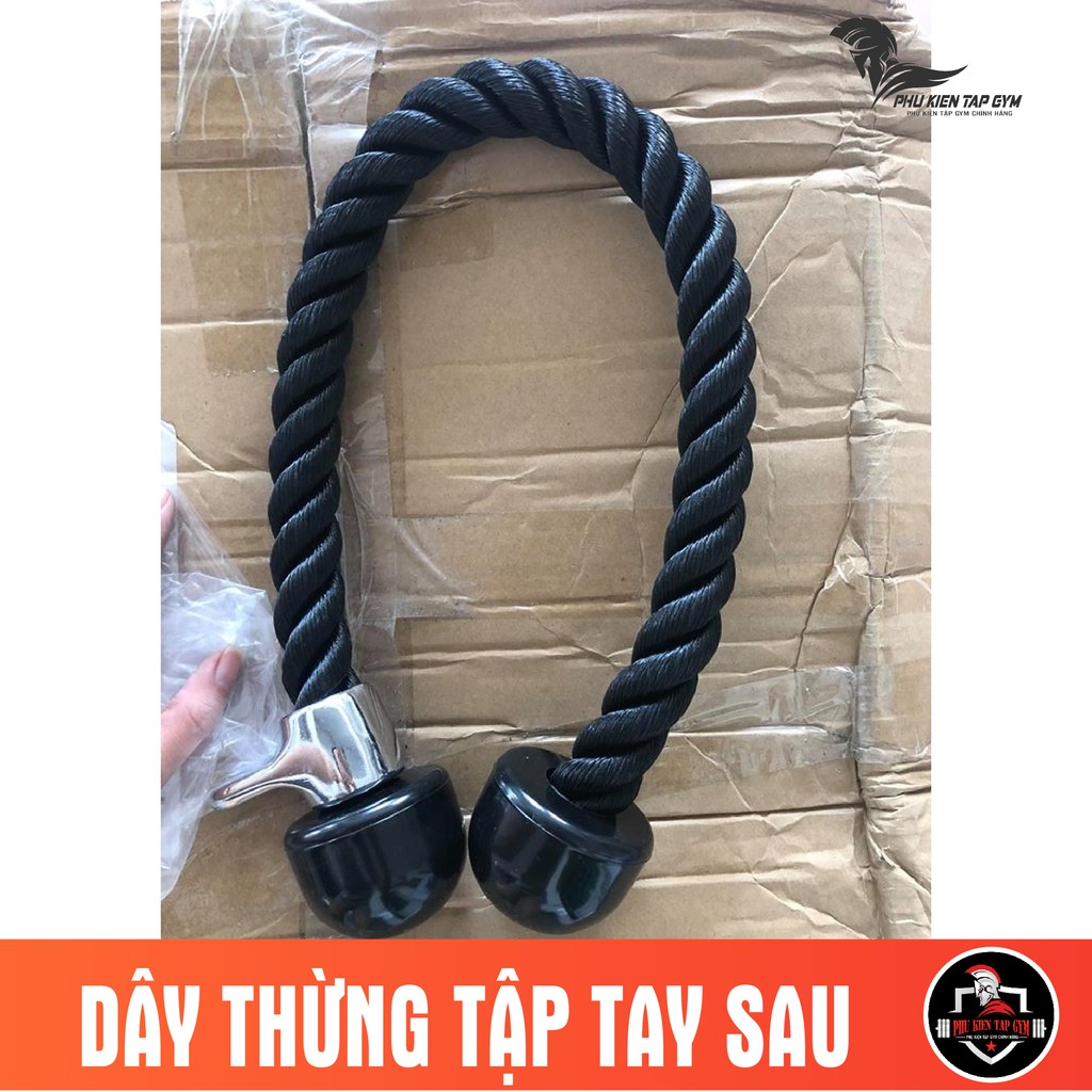 Dây thừng tập tay sau dây tricep rope tập gym