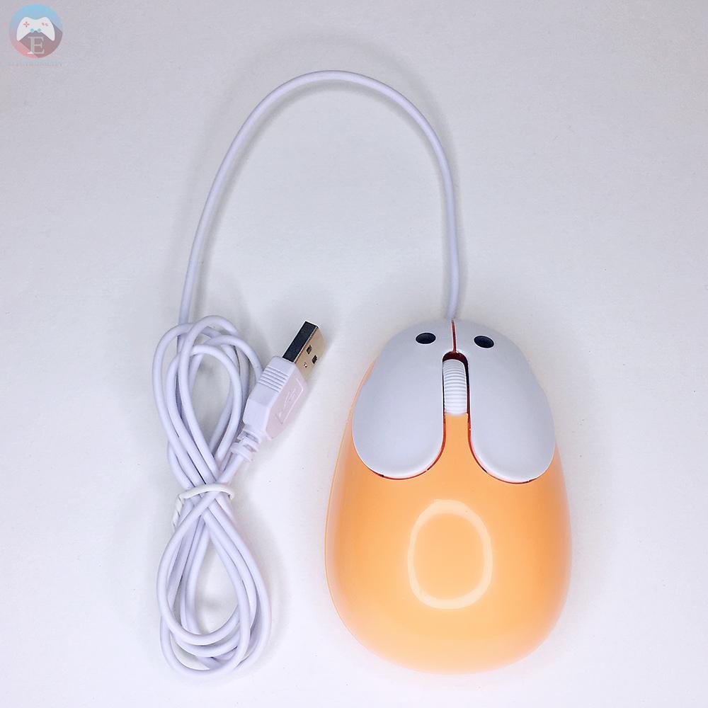 Ê Cute Wired Mouse Mini Laptop Mouse 1600 DPI Optical Sensor/3 Buttons/Ergonomic Design/USB Powered Computer Mice for Windows PC Laptop Gamers Office/Home use