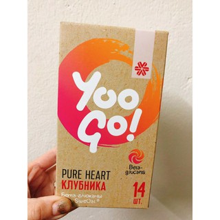 YOO GO Pure Heart vị dâu tây giảm lượng đường và mỡ trong máu