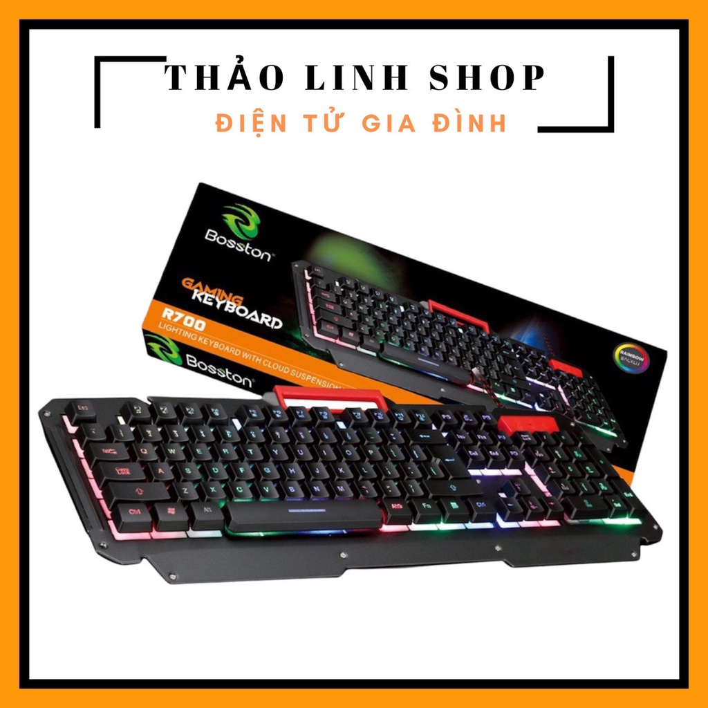 Bàn phím giả cơ Bosston R700 chuyên game BH 12 tháng kết nối USB có đèn led siêu đẹp