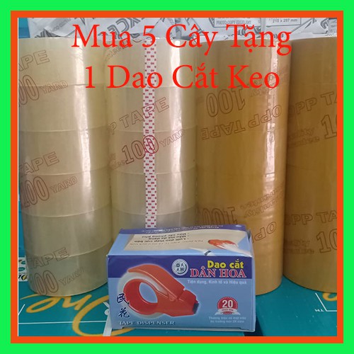 [GIÁ SỐC]-Băng keo Trong/Đục 100yard 1,1kg dán thùng-siêu dính-Lõi Siêu Mỏng