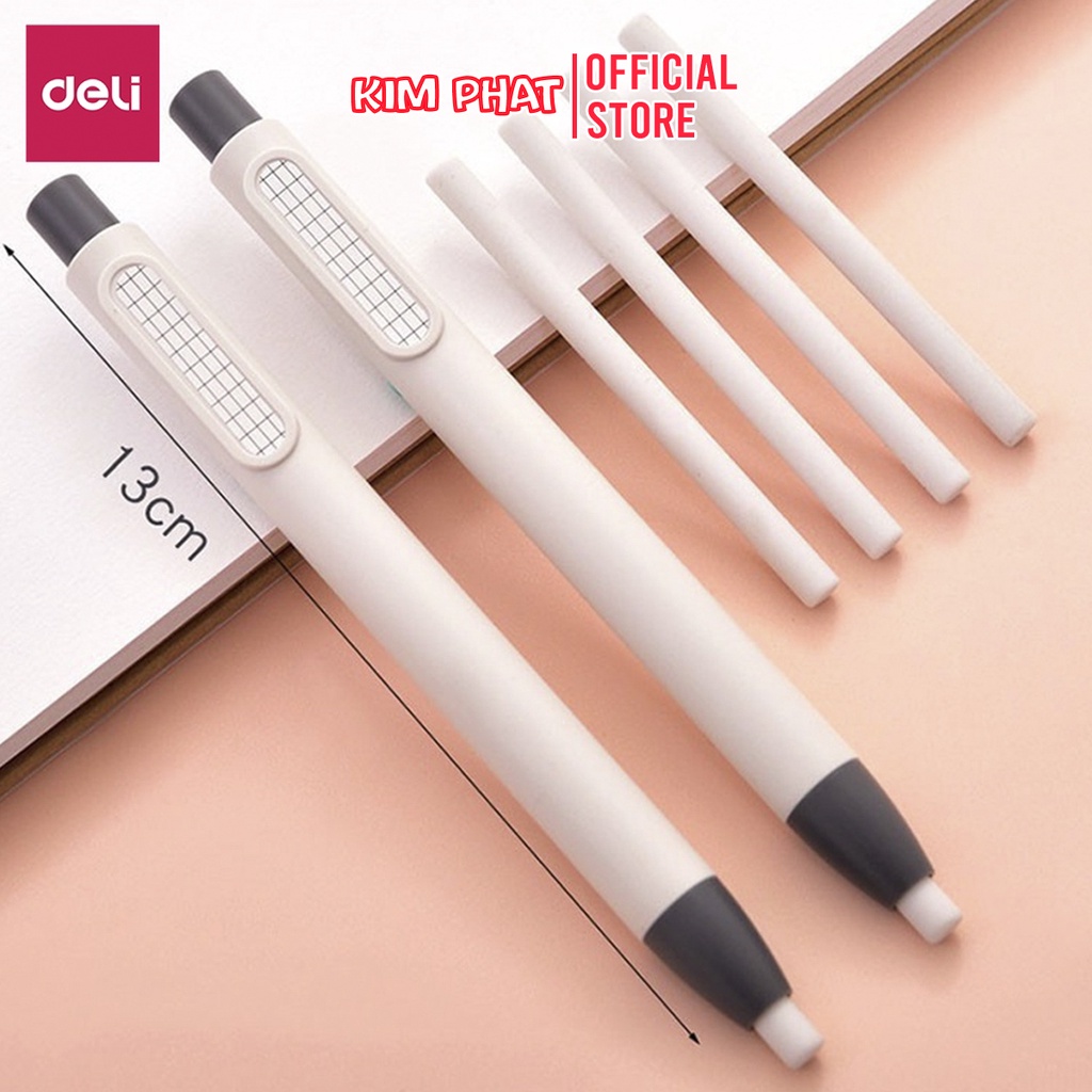 Gôm Tẩy Chì 2B Dạng Bút Bấm Deli H01800