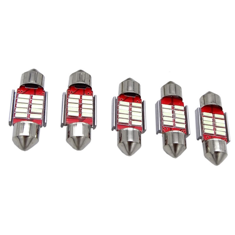 Bộ 5 Bóng Đèn LED Tự Động Sáng Bộ Chiếu Sáng Nội Thất Ô Tô Trắng Lce Xanh Đèn Đọc Sách Đèn Trong Nhà Cho Xe Mazda CX-5 CX5 CX 5 2017-2019