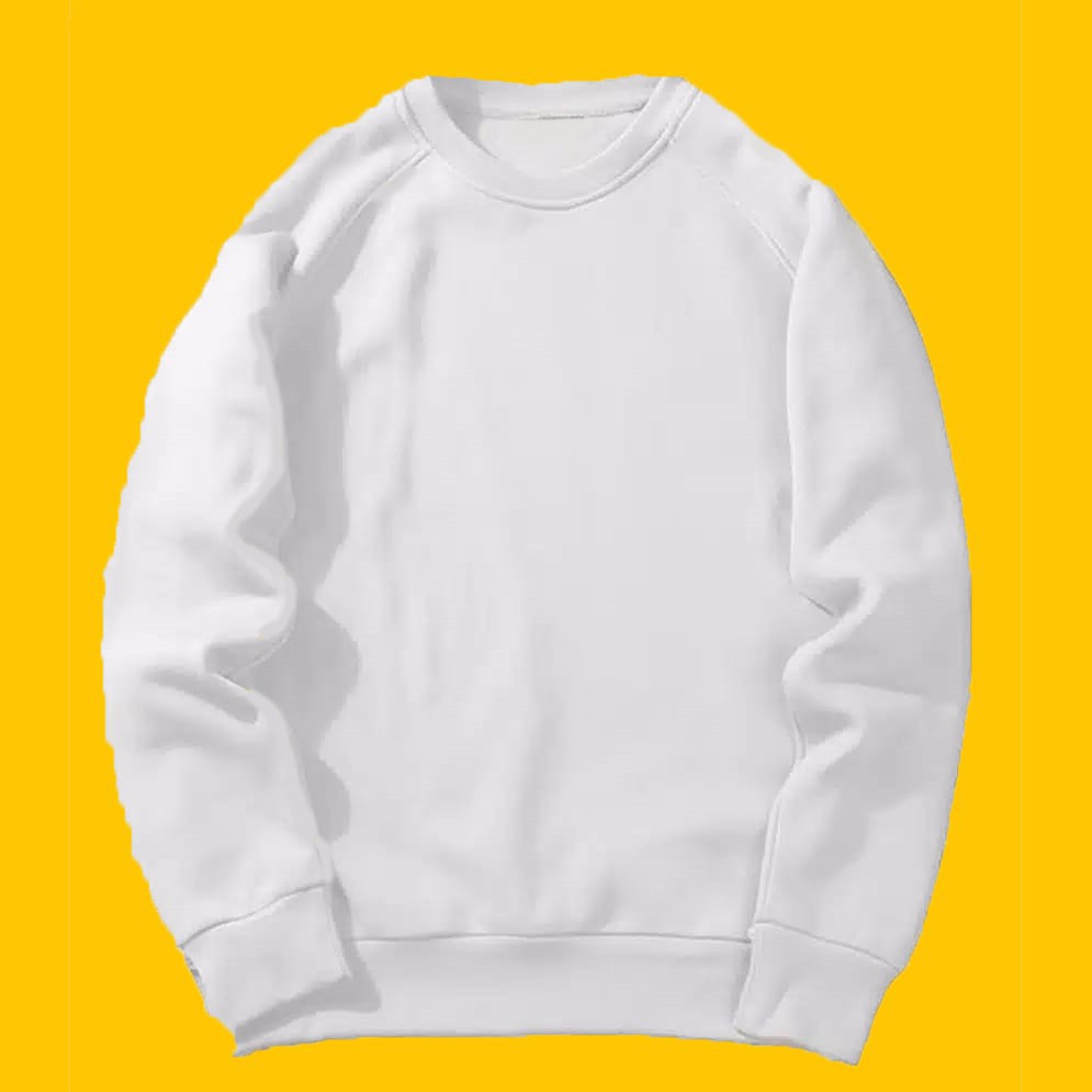 Áo sweater cổ tròn màu trơn đơn giản cho nam nữ | BigBuy360 - bigbuy360.vn