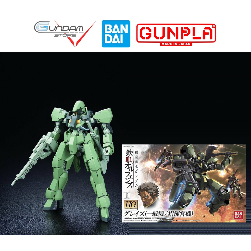 Mô Hình Gundam HG Graze Standard / Commander Bandai 1/144 HGIBO Iron Blooded Orphans Đồ Chơi Lắp Ráp Anime Nhật