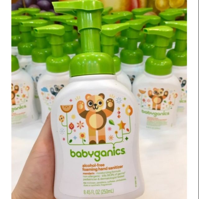 [Mã 256FMCGSALE giảm 8% đơn 500K] [BILL MỸ] Nước rửa tay khô Babyganics cho bé