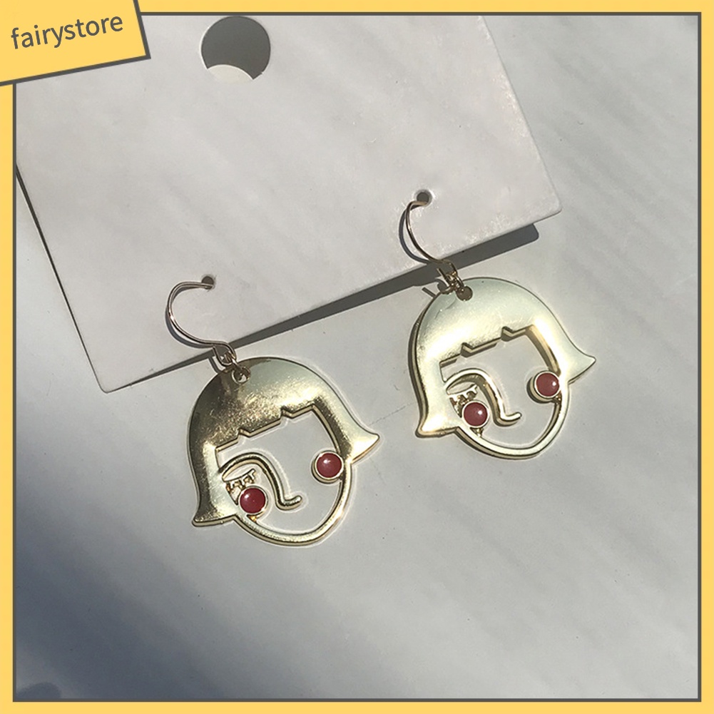 Khuyên Tai Hợp Kim Hình Khuôn Mặt Vui Nhộn