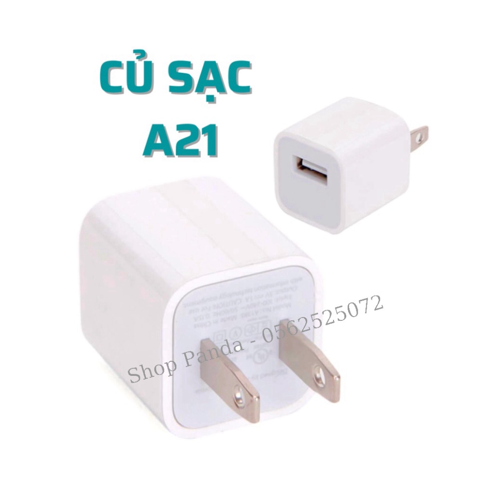 Cục sạc iphone, Củ sạc nhanh vuông A21 dành cho iPhone ổn định nguồn điện, Cốc sạc tuổi thọ cao