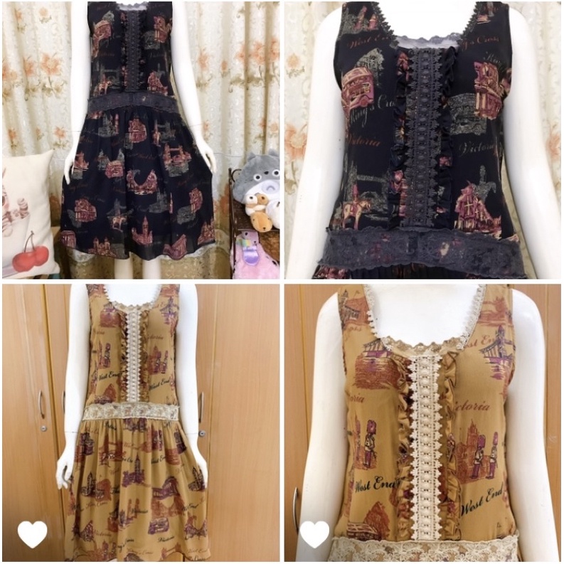 Đầm 2hand Nhật Bản Axes Femme dáng suông vintage (CÓ 2 MÀU)