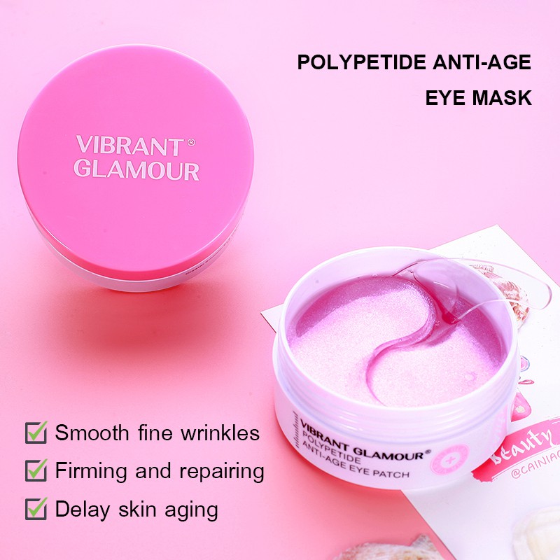 Mặt nạ mắt Vibrant Glamour Polypetide Collagen dưỡng ẩm chống lão hóa giảm quầng thâm làm săn chắc da (30 cặp) | BigBuy360 - bigbuy360.vn