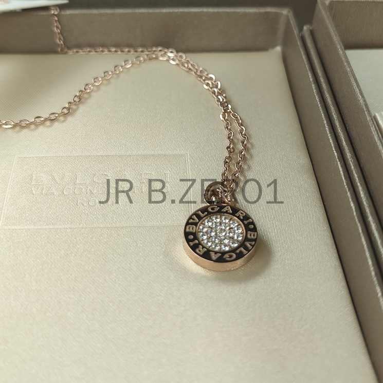 Vòng cổ Bvl Gari 18 Kt 18 Kt Màu Vàng Hồng Đính Kim Cương