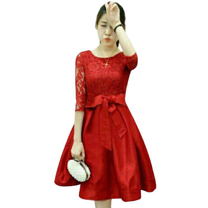 Đầm Mini Màu Đỏ Kiểu Dáng Mới Nhất