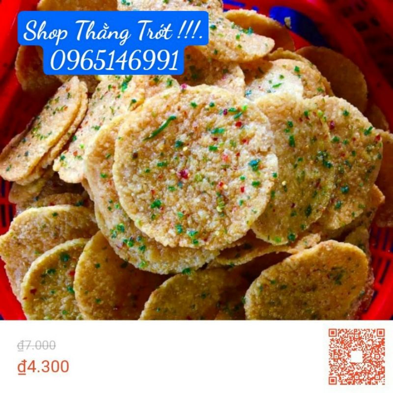 sỉ 10 bịch cơm cháy chiên nước mắm 60k.