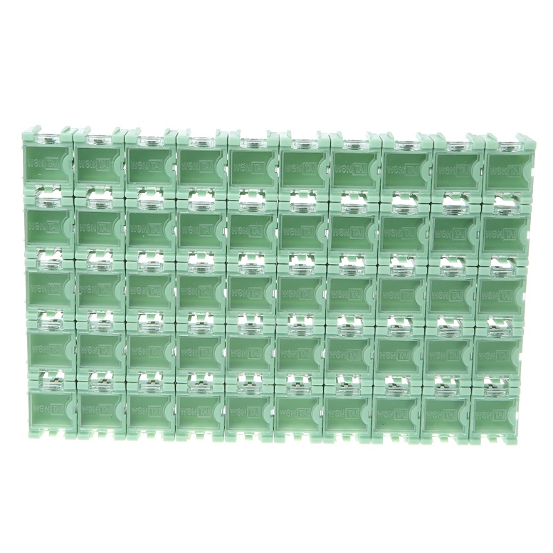 Bộ 50 Hộp Đựng Linh Kiện Điện Tử Mini SMD SMT