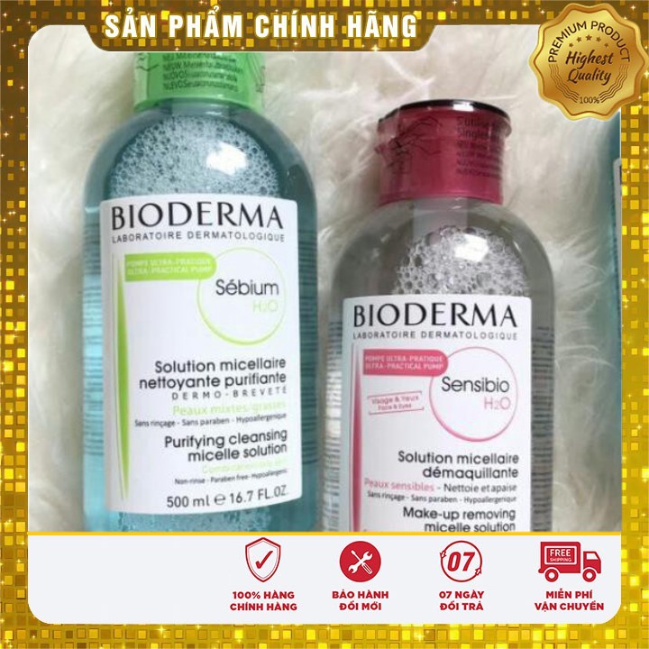 Nước Tây trang Bioderma Créaline H2O 500ml thương hiệu nổi tiếng nước Pháp | BigBuy360 - bigbuy360.vn